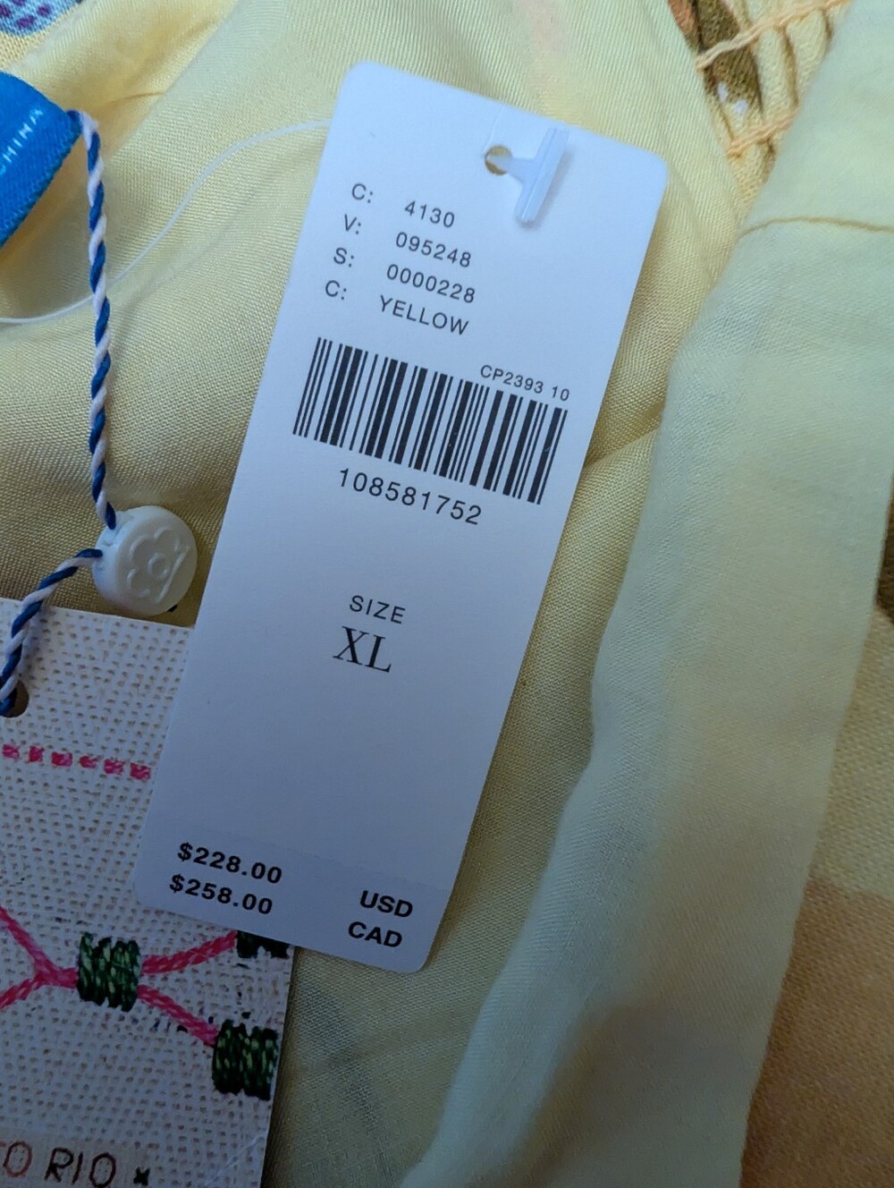 NEW Farm Rio For Anthropologie Yellow Floral Scalloped Neck DropWaist Midi Dress - Picture 10 of 15